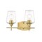 Z-Lite Joliet 2 Light Vanity, Olde Brass & Clear 473-2V-OBR - alternate 8